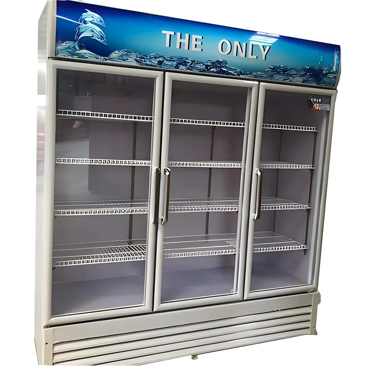 3 doors refrigerators display beverage large commercial beverage display case refrigerator metal beverage display - Refrigeration Equipment - 1