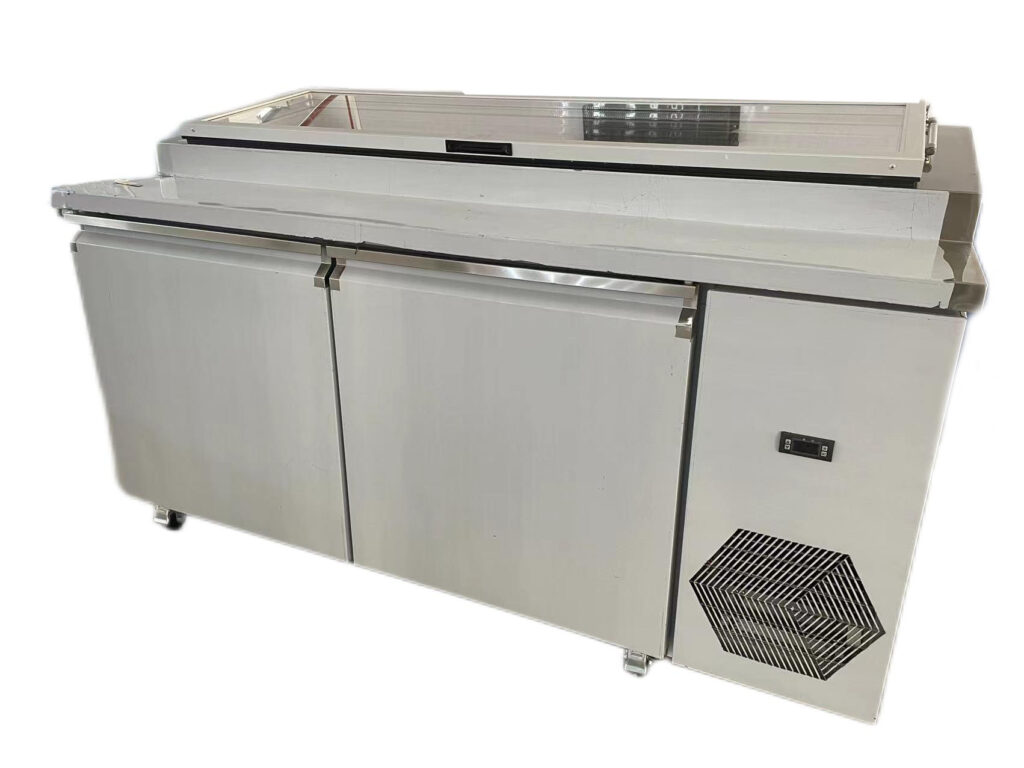 Commercial salad bar refrigerator air cooling type salad bar display counter wholesale price
