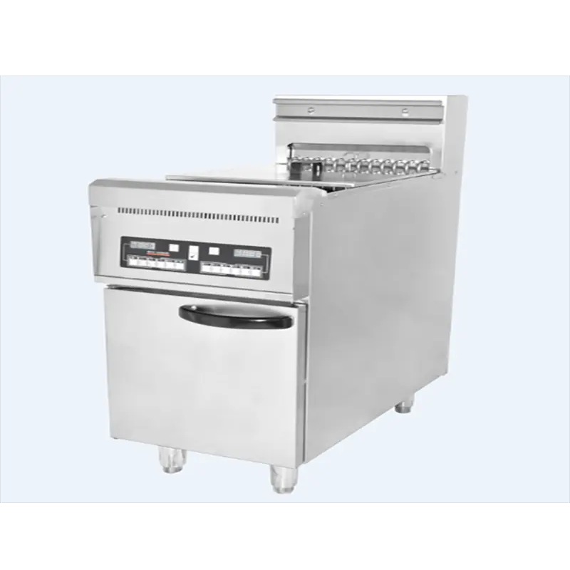 28L stainless steel 1 tank 2 basket commercial kitchen deep fryer Fried Chicken deep fryer commercial electric deep oil fryer - Fryer - 1