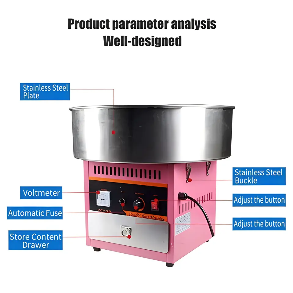 Cotton candy machine commercial cotton candy machine candy floss machine - Snack equipment - 3