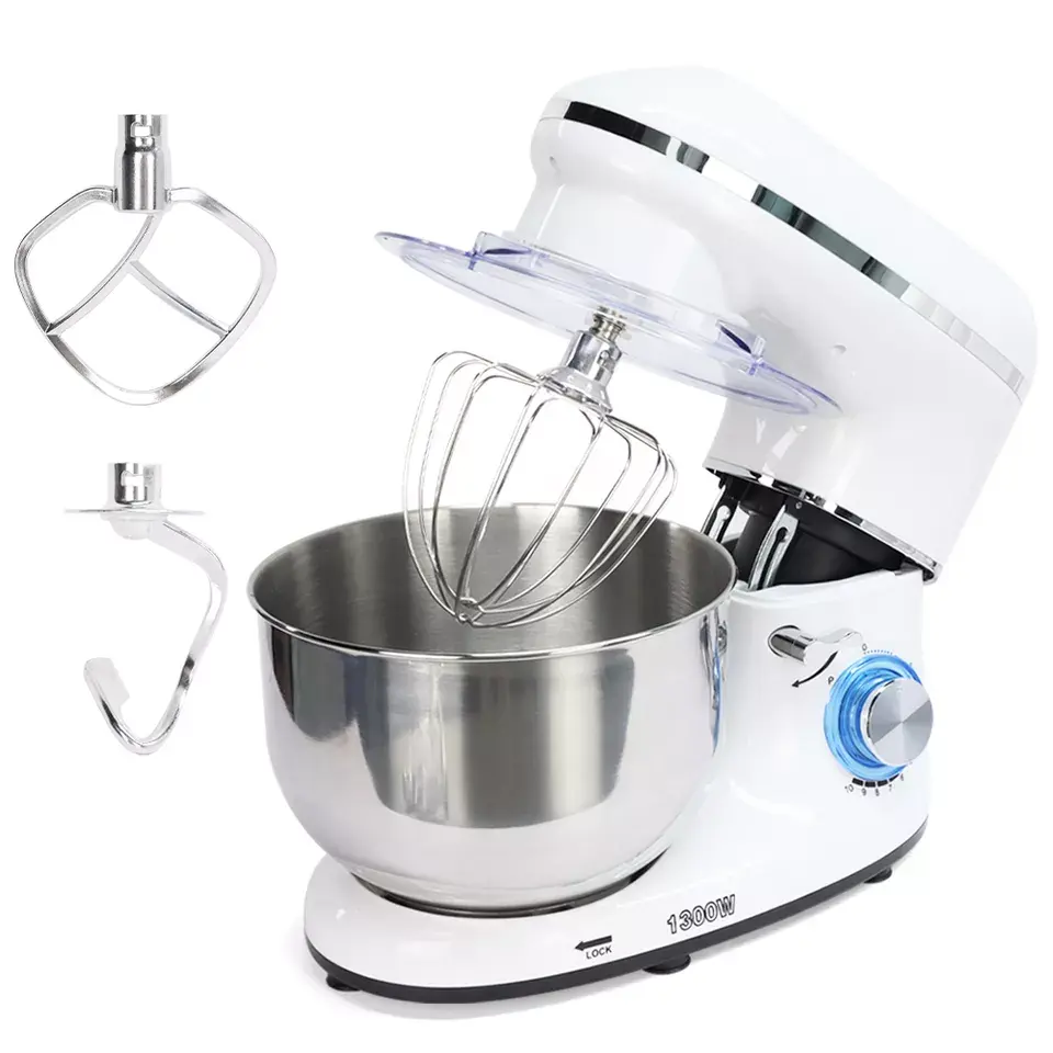 Electric stainless steel food mixer bakery food mixer stand home kitchen food mixer with bowl