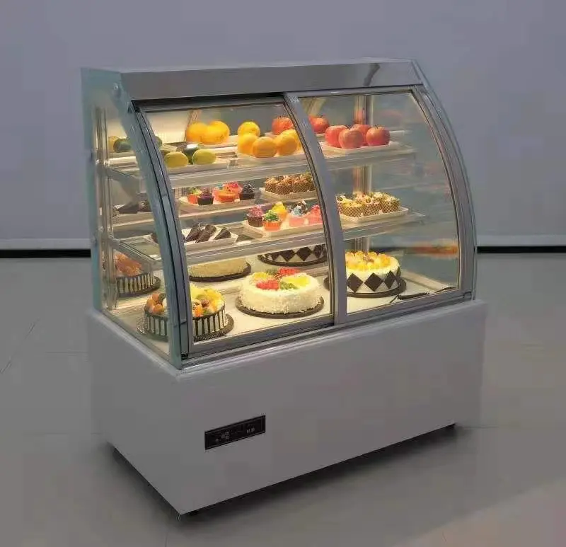 Factory Manufacturer Double Glass Cooling with countertop cake showcase display refrigerator For Cake and Bakery Store - Refrigeration Equipment - 3