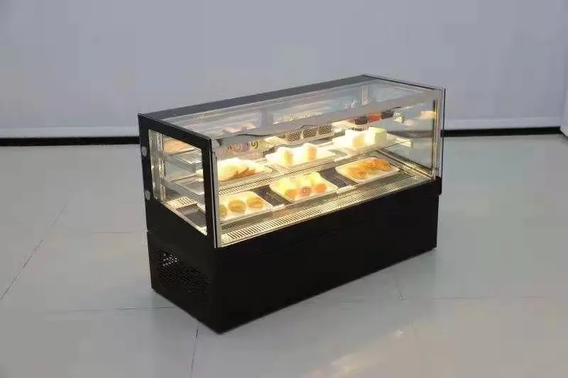 Factory Manufacturer Double Glass Cooling with countertop cake showcase display refrigerator For Cake and Bakery Store - Refrigeration Equipment - 2