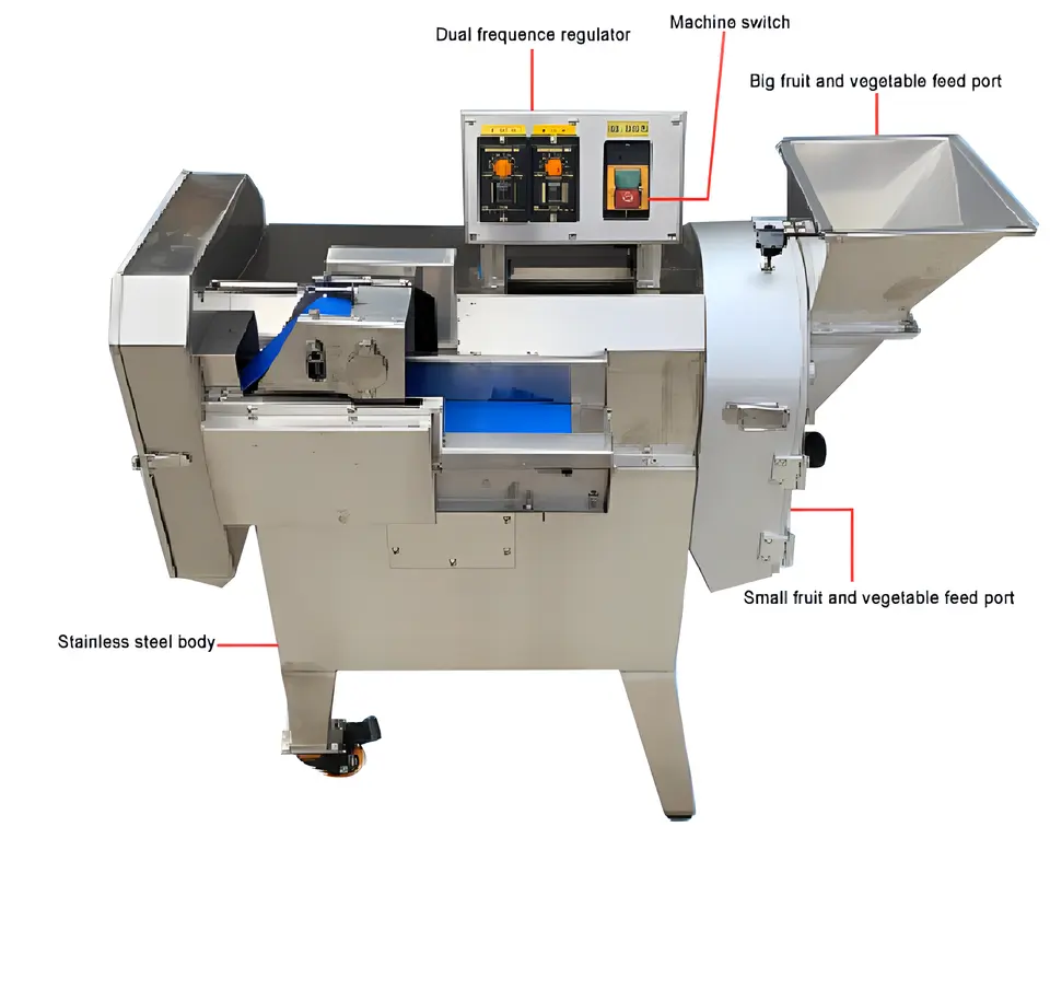 High capacity vegetable dicing machine electric dicing machine restaurant food cutting and dicing machine