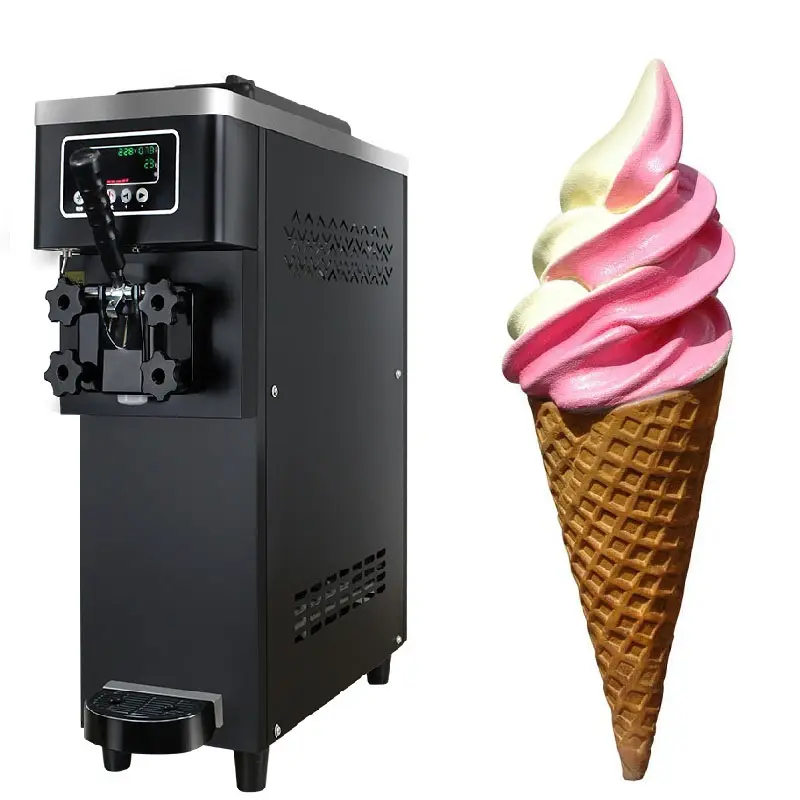 Commercial ice cream roll machine ice cream machine maker soft serve machine make ice cream factory price high quality