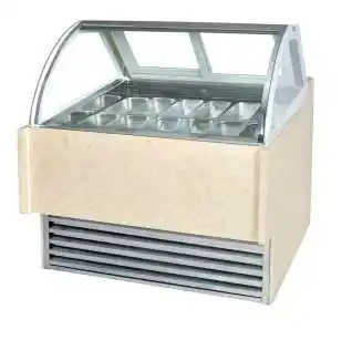 Gelato ice cream dipping cabinets/showcase freezers showcase ice cream table ice cream showcase - Refrigeration Equipment - 4