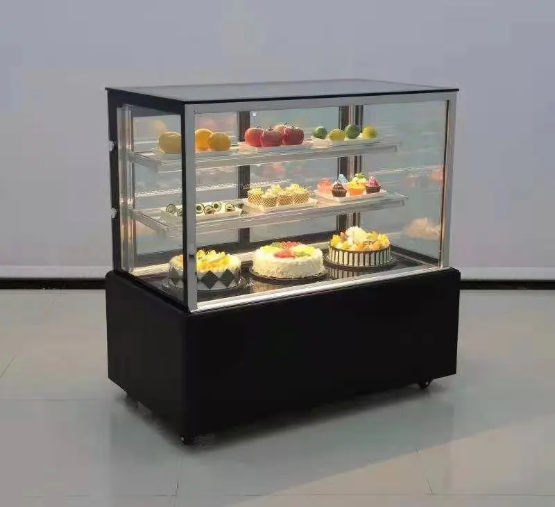 Factory Manufacturer Double Glass Cooling with countertop cake showcase display refrigerator For Cake and Bakery Store - Refrigeration Equipment - 5