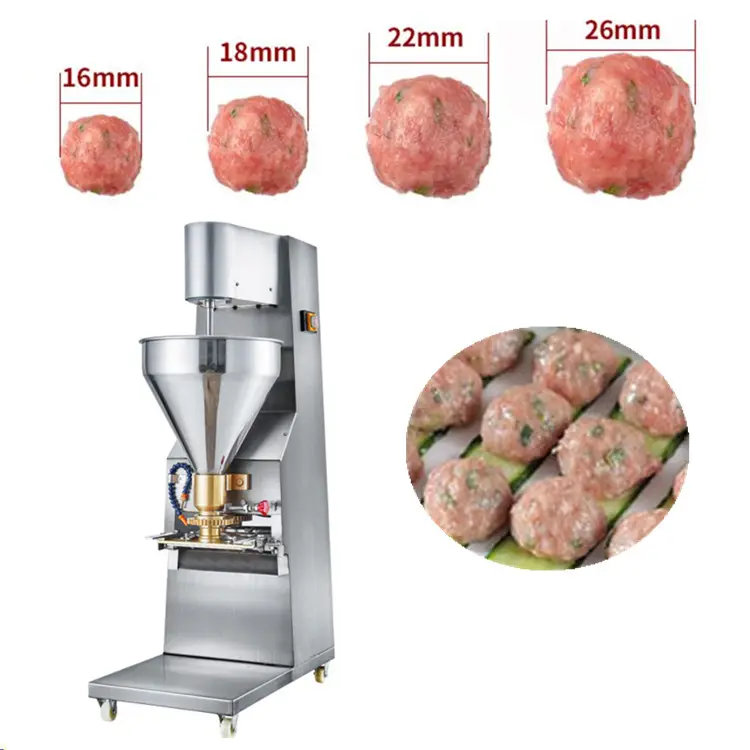 High speed meatball forming machine beef meatball machine maker different size fish meatball packing machine - Food processor - 3