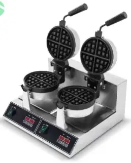 Factory Price Electric Commercial Double Head Best Waffle Baker Machine Kitchen Belgian Twin Waffle Maker